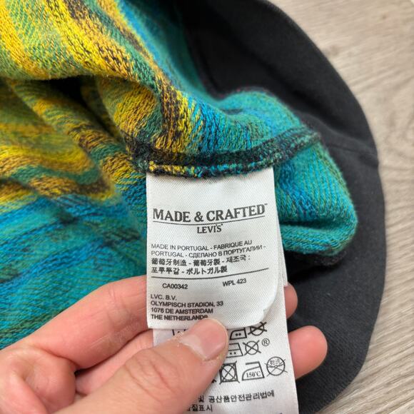 Rare Levi's Made and Crafted Retro Geometric Multicolor Sweatshirt Men's 3 / L - Picture 7 of 10